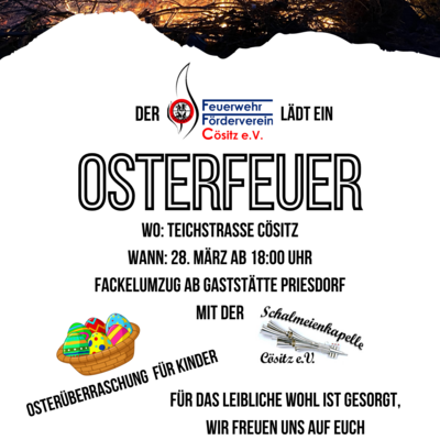 Ostern Osterfeuer Feuerwehr Csitz Veranstaltung Ankndigung Handschrift Foto Flyer A4(3)