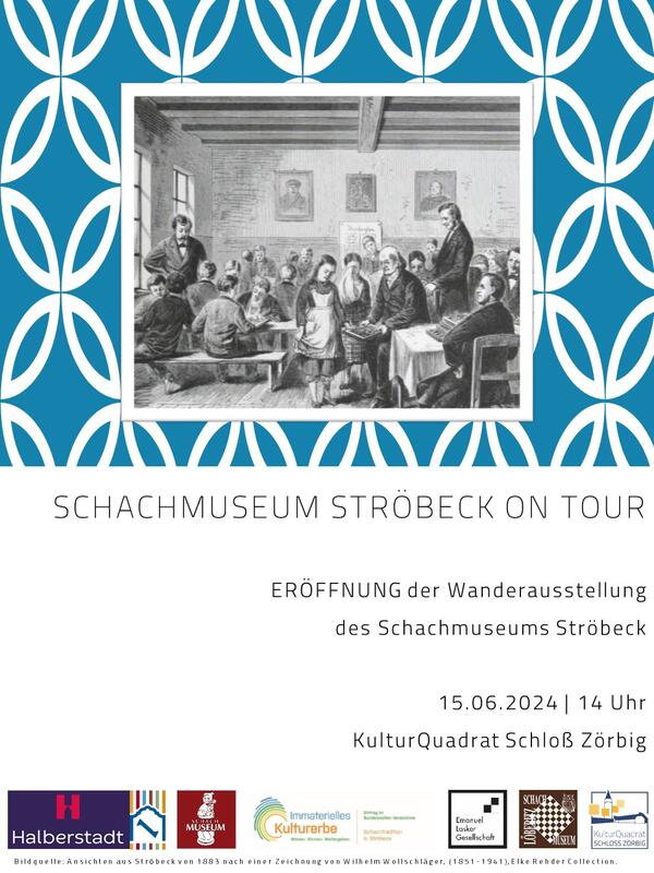 Bild vergrößern: Plakat Schachmuseum Wanderausstellung