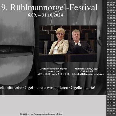 Plakat 19. Rühlmannorgel-Festival 