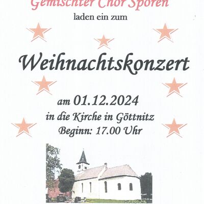 Weihnachtssingen Göttnitz 01.12.2024