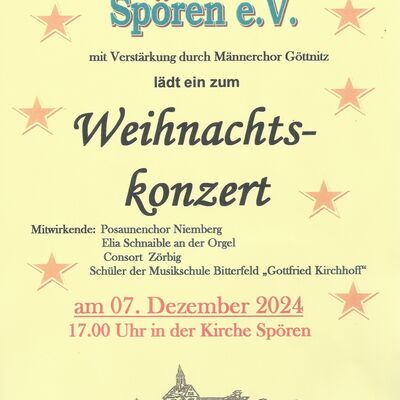 Weihnachtssingen 07.12.2024 Spören